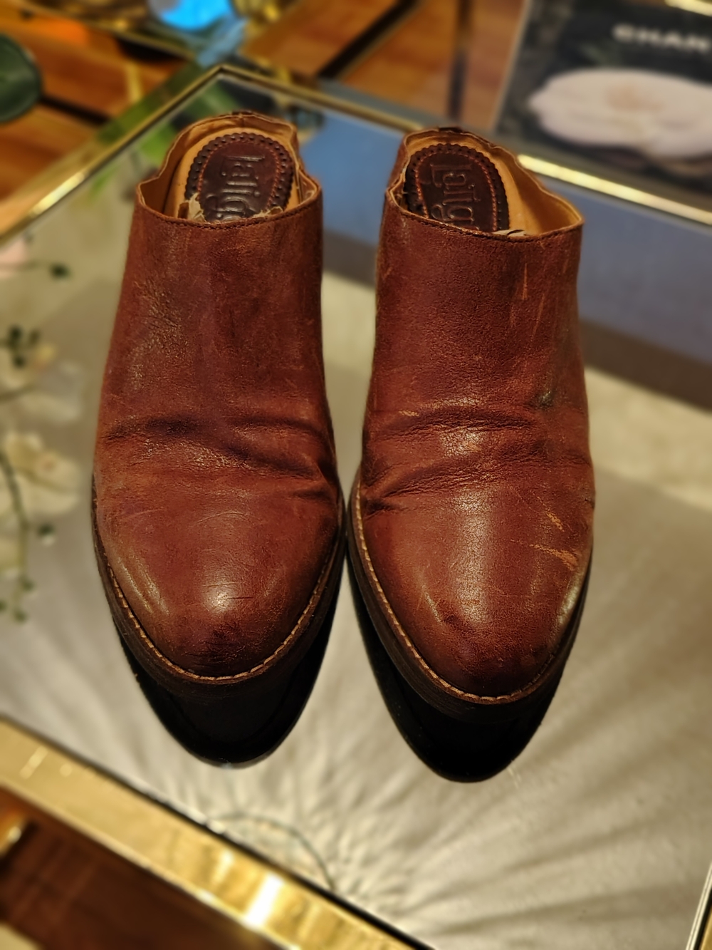 Latigo Brown Leather Slip-On Loafers